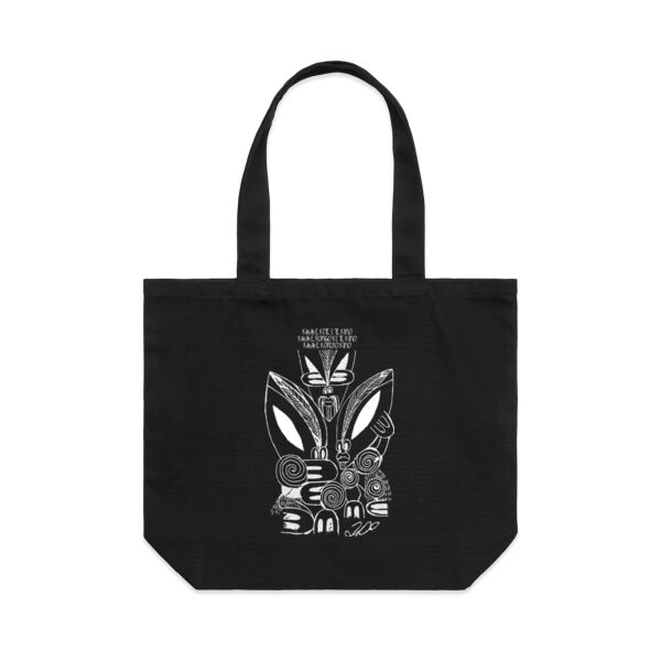 TDC Tote Bag - Kaua e kite i te kino, Kaua e rongo ki te kino, Kaua e korero kino Thumbnail
